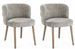 Lot de 2 chaises ILMA – Confort premium & pieds chêne - Photo n°1