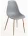Lot de 2 chaises KERRY - Polypropylène & pieds en bois peint - Photo n°1