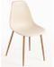 Lot de 2 chaises KERRY - Polypropylène & pieds en bois peint - Photo n°1