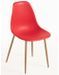 Lot de 2 chaises KERRY - Polypropylène & pieds en bois peint - Photo n°1