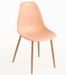 Lot de 2 chaises KERRY - Polypropylène & pieds en bois peint - Photo n°1