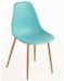 Lot de 2 chaises KERRY - Polypropylène & pieds en bois peint - Photo n°1