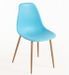 Lot de 2 chaises KERRY - Polypropylène & pieds en bois peint - Photo n°1