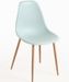 Lot de 2 chaises KERRY - Polypropylène & pieds en bois peint - Photo n°1