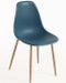 Lot de 2 chaises KERRY - Polypropylène & pieds en bois peint - Photo n°1