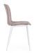 Lot de 2 chaises Kyra en polypropylène beige avec pieds en acier blanc - Design contemporain - Photo n°3