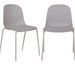Lot de 2 chaises MADALENA – Gris ou Noir - Photo n°1