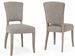 Lot de 2 chaises MARATRIZ - Tissu coton & dossier clous en métal - Photo n°1