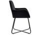 Lot de 2 chaises Mikee - Velours luxe avec pieds métal Noir - Photo n°7