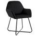 Lot de 2 chaises Mikee - Velours luxe avec pieds métal Noir - Photo n°2