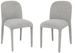 Lot de 2 chaises modernes KANTA – Tissu bouclé - Photo n°1