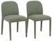 Lot de 2 chaises modernes KANTA – Tissu bouclé - Photo n°1
