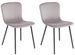 Lot de 2 chaises NUBY – Elégance Velours & pieds acier noir - Photo n°1