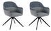 Lot de 2 chaises pivotantes 360° ISOTTA – Déhoussables & ultra confortable - Photo n°1