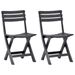 Lot de 2 chaises pliantes en plastique – Mobilier intérieur ou extérieur - Photo n°1