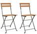 Lot de 2 chaises pliantes en teck et acier KALINK – Mobilier intérieur et extérieu - Photo n°1