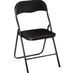 Lot de 2 chaises pliantes noir TALY - Photo n°1
