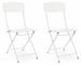 Lot de 2 chaises pliantes YVONNE – Acier traité extérieur - Photo n°1