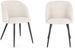 Lot de 2 chaises QUENTIN en tissu à bouclette – Confort contemporain et style texturé - Photo n°1