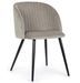 Lot de 2 chaises Quentin en velours rembourré - Confort moderne - Photo n°5