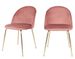Lot de 2 chaises velours PINOZ – Élégance contemporaine - Photo n°1