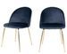 Lot de 2 chaises velours PINOZ – Élégance contemporaine - Photo n°1