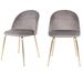 Lot de 2 chaises velours PINOZ – Élégance contemporaine - Photo n°1