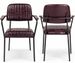 Lot de 2 chaises vintage KAZY avec accoudoirs – Esprit années 50, bois de frêne & simili cuir premium - Photo n°1