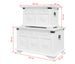 Lot de 2 coffres de rangement Valenky - Bois pin massif blanc - Photo n°5