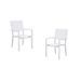 Lot de 2 fauteuils a manger de jardin - Aluminium - 54 x 57 x 88 cm - Photo n°1