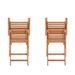 Lot de 2 fauteuils pliantes de jardin en eucalyptus FSC - 57,5x56x90cm - Photo n°2