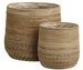 Lot de 2 paniers cache-pots MORO – Rotin kubu naturel - Photo n°1