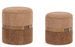 Lot de 2 poufs avec rangement TANYA - Photo n°1
