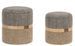 Lot de 2 poufs avec rangement TANYA - Photo n°1