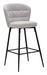 Lot de 2 tabourets de bar gris style années 70 Ela - Photo n°1