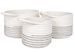 Lot de 3 paniers de rangement ALGAR – Coton blanc - Photo n°1