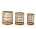 Lot de 3 paniers de rangement ronds en bois clair SIKA - Photo n°1