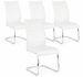 Lot de 4 chaises design KYRA – Simili cuir & pieds acier chromé - Photo n°1