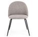 Lot de 4 chaises en tissu doux bouclé beige clair et pieds noir Tanya – Élégance et Confort - Photo n°2