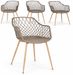 Lot de 4 chaises Optik - Polyvalentes pour intérieur et éxtérieur - Photo n°1