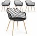 Lot de 4 chaises Optik - Polyvalentes pour intérieur et éxtérieur - Photo n°1