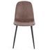 Lot de 4 chaises tissu confortable et pieds métal noir Karela – Design Chic - Photo n°8