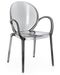 Lot de 4 chaises transparentes avec accoudoirs KAMILA - Haut de gamme - Photo n°1