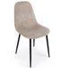 Lot de 4 chaises velours confortable et pieds métal noir Karela – Design Chic - Photo n°1