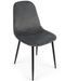 Lot de 4 chaises velours confortable et pieds métal noir Karela – Design Chic - Photo n°1
