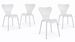 Lot de 4 chaises VIBA – Design moderne, empilables & pieds acier chromé - Photo n°1