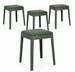 Lot de 4 tabourets d’appoint empilables SCOOBY - Hauteur d'assise 49 cm - Photo n°1