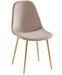 Lot de 6 chaises Ruka en velours avec pieds en acier doré - Élégance moderne - Photo n°1