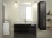 Salle de bain complète simple vasque L 80 cm - Noir verni 2 - Photo n°1