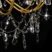 Lustre avec perles Doré 12 ampoules E14 - Photo n°6